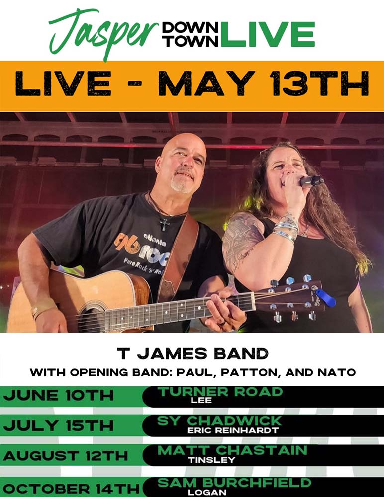 Jasper Downtown Live: T James Band