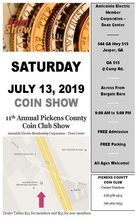 Pickens County Coin Show