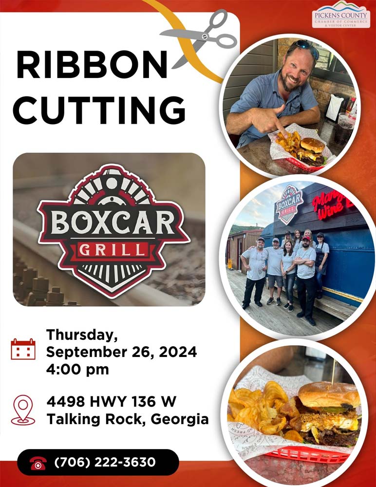 Ribbon Cutting:  Boxcar Grill