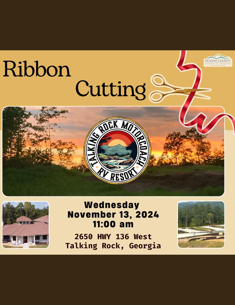 Ribbon Cutting:  Talking Rock Motorcoach RV Resort