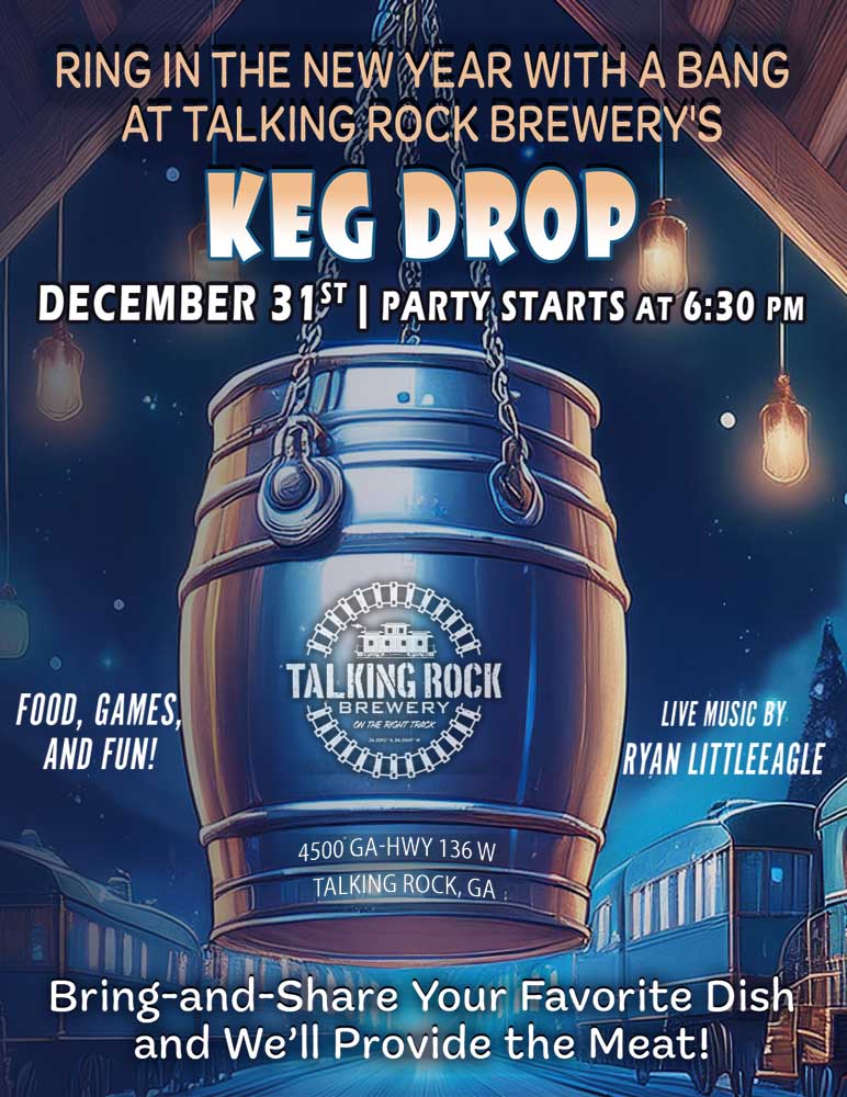 Talking Rock Brewery NYE Keg Drop