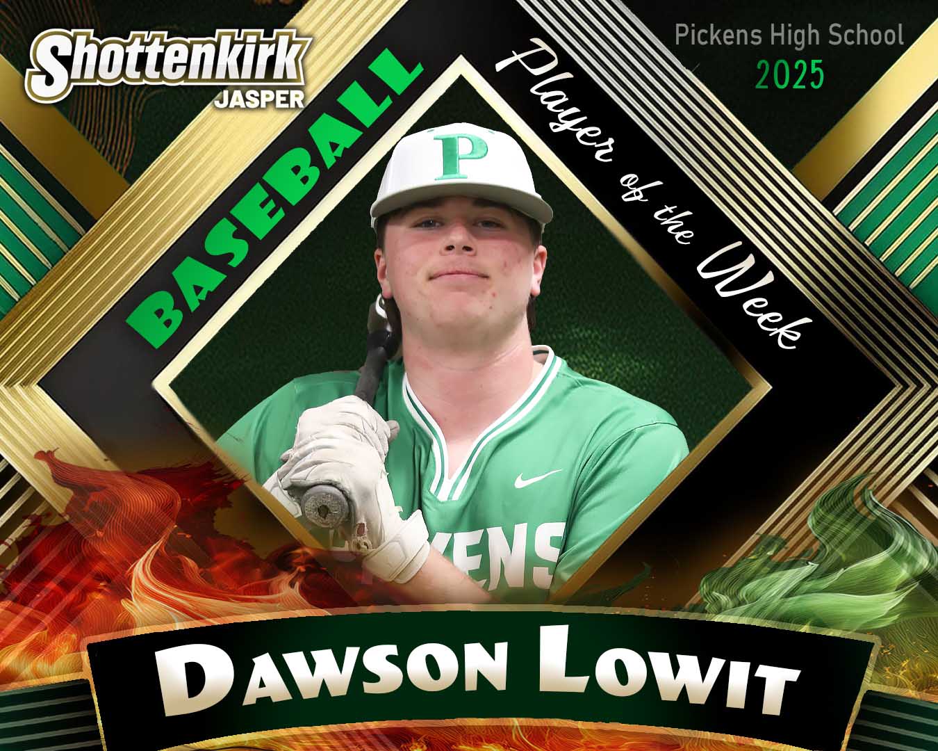 PHS Baseball Player of the Week #4 - Dawson Lowit