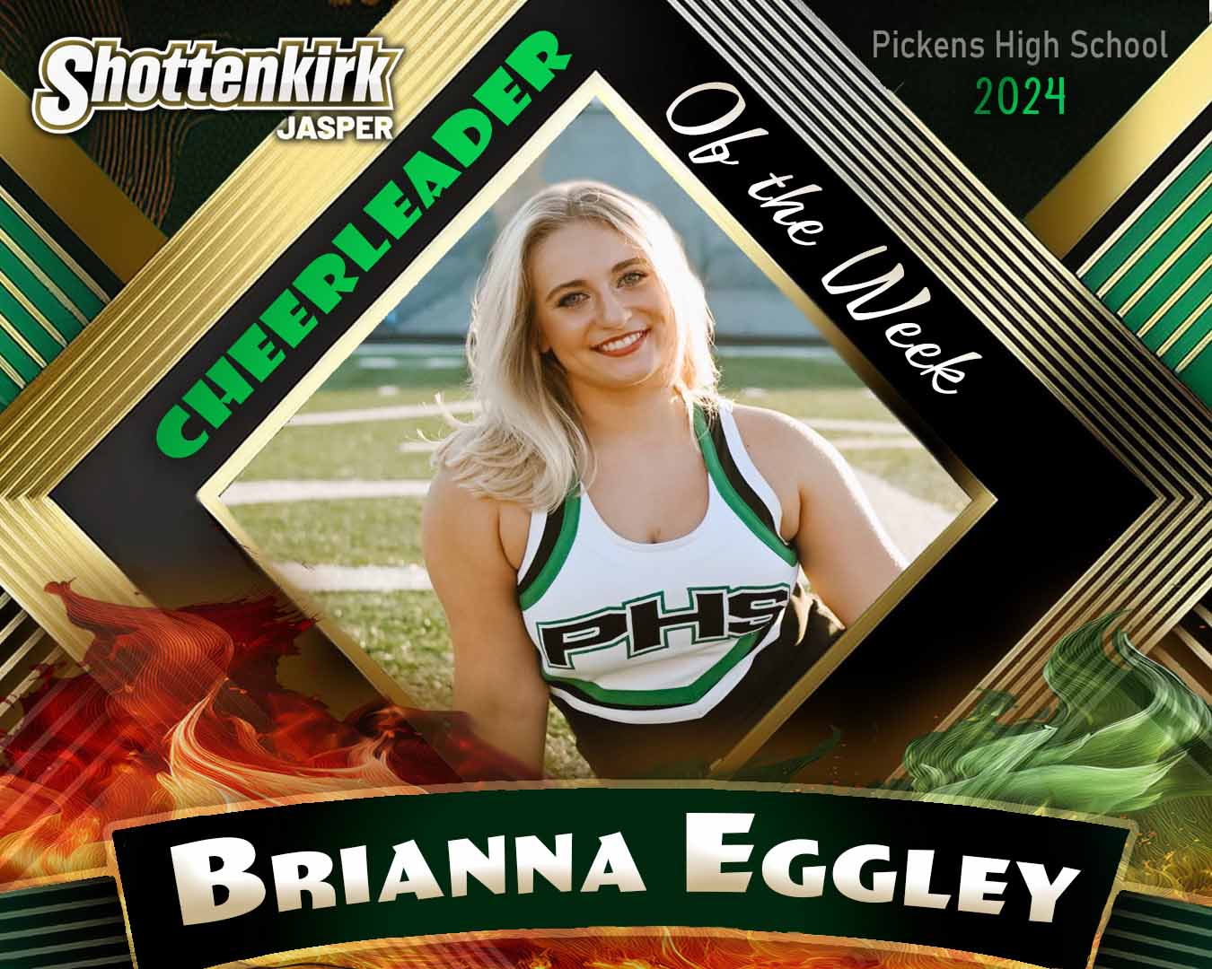 PHS Cheerleader of the Week #8 - Brianna Eggley