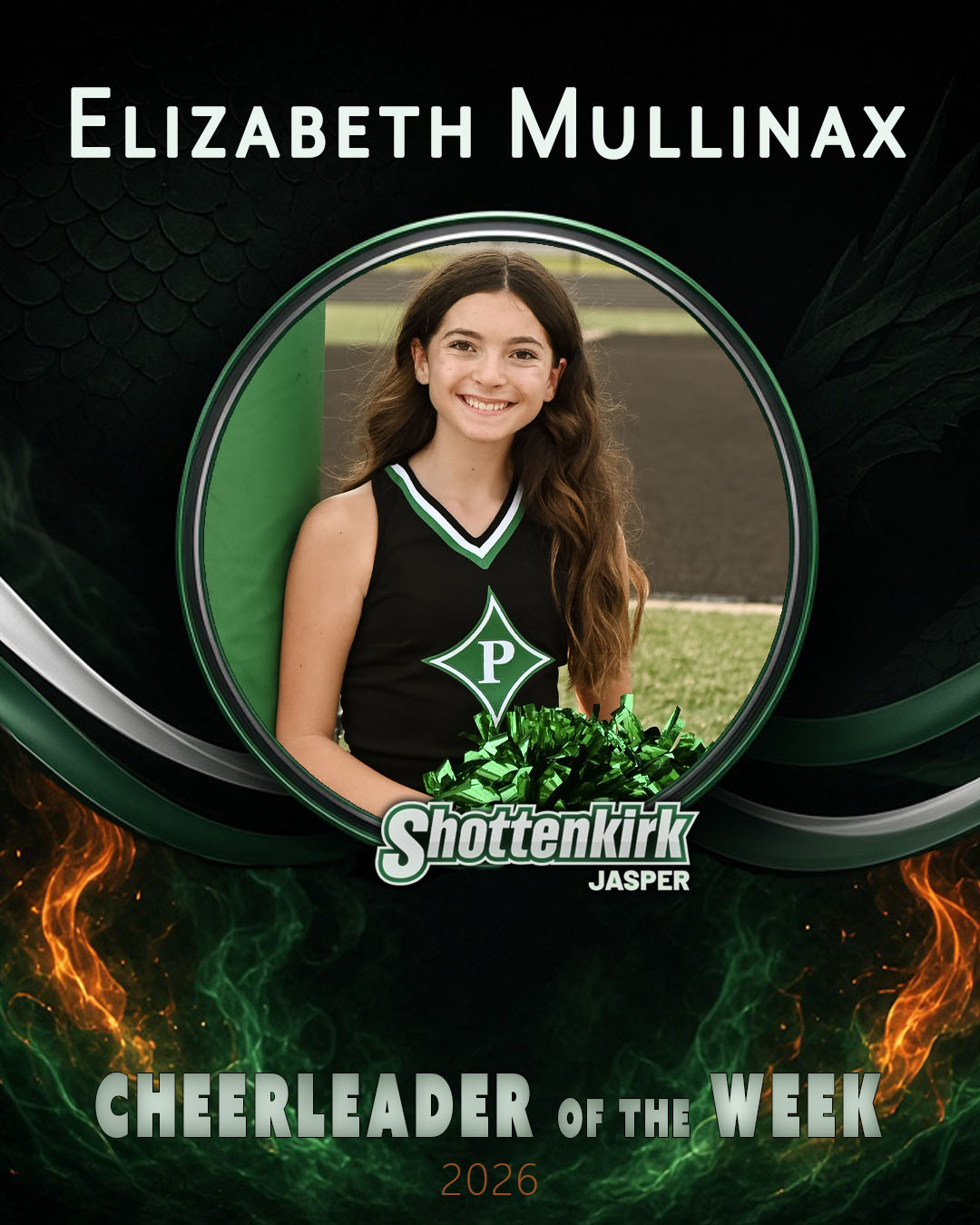 PHS Cheerleader of the Week of the Week #6 - Elizabeth Mullinax
