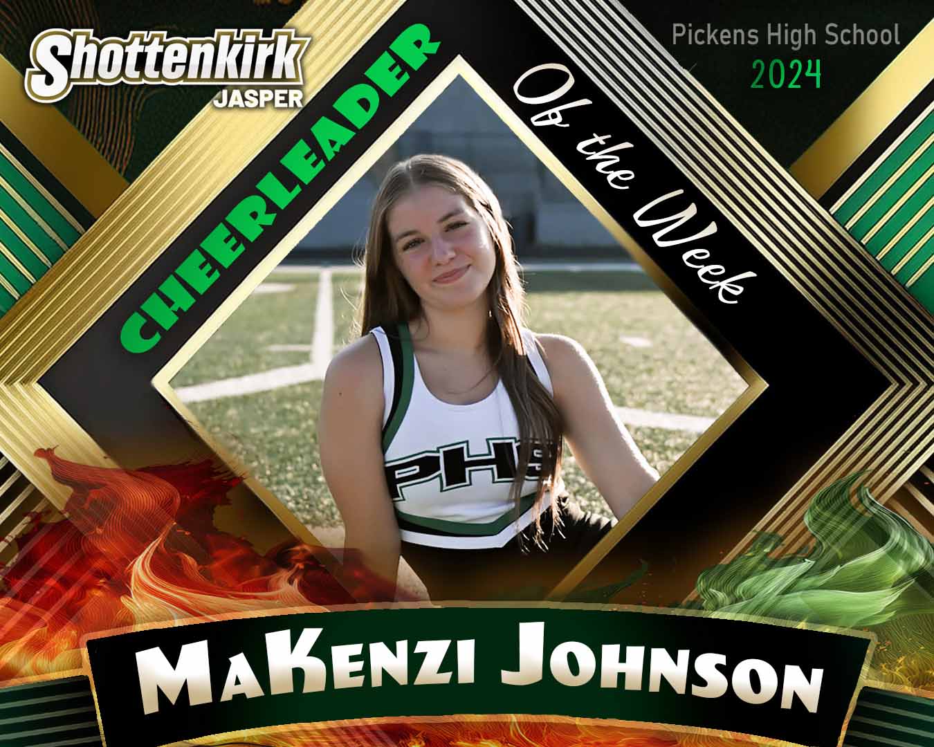 PHS Cheerleader of the Week #9 - MaKenzi Johnson