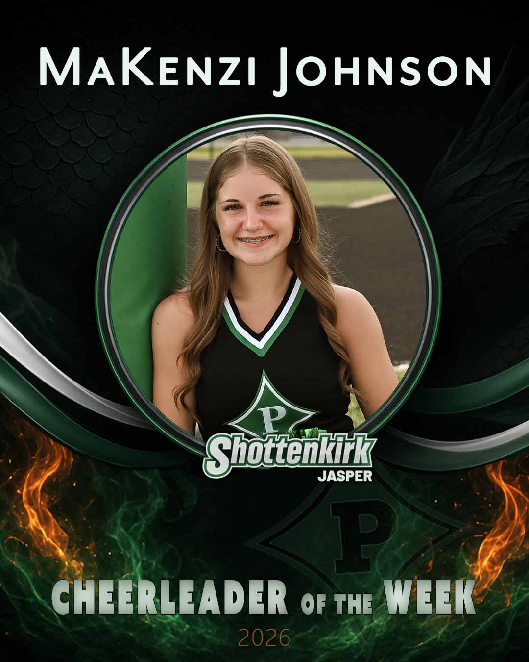 PHS Cheerleader of the Week of the Week #2 - Makenzi Johnson