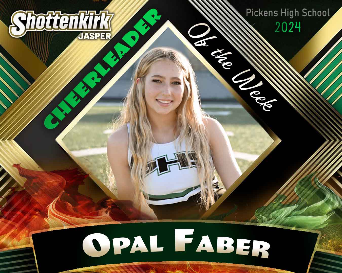 PHS Cheerleader of the Week #6 - Opal Faber