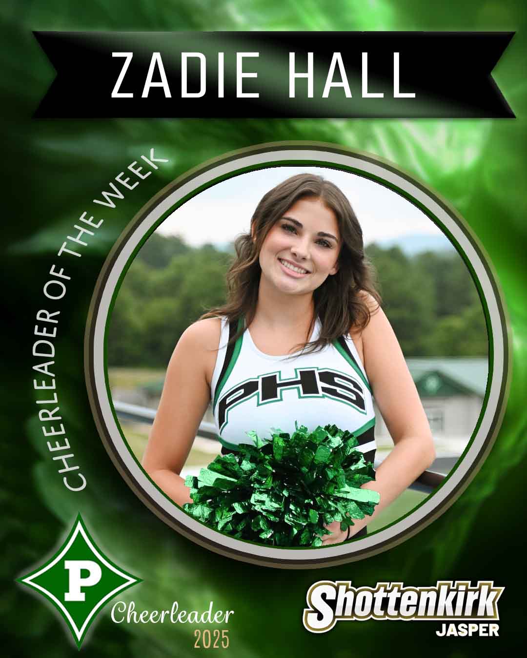 Zadie Hall PHS Cheerleader of the Week #8