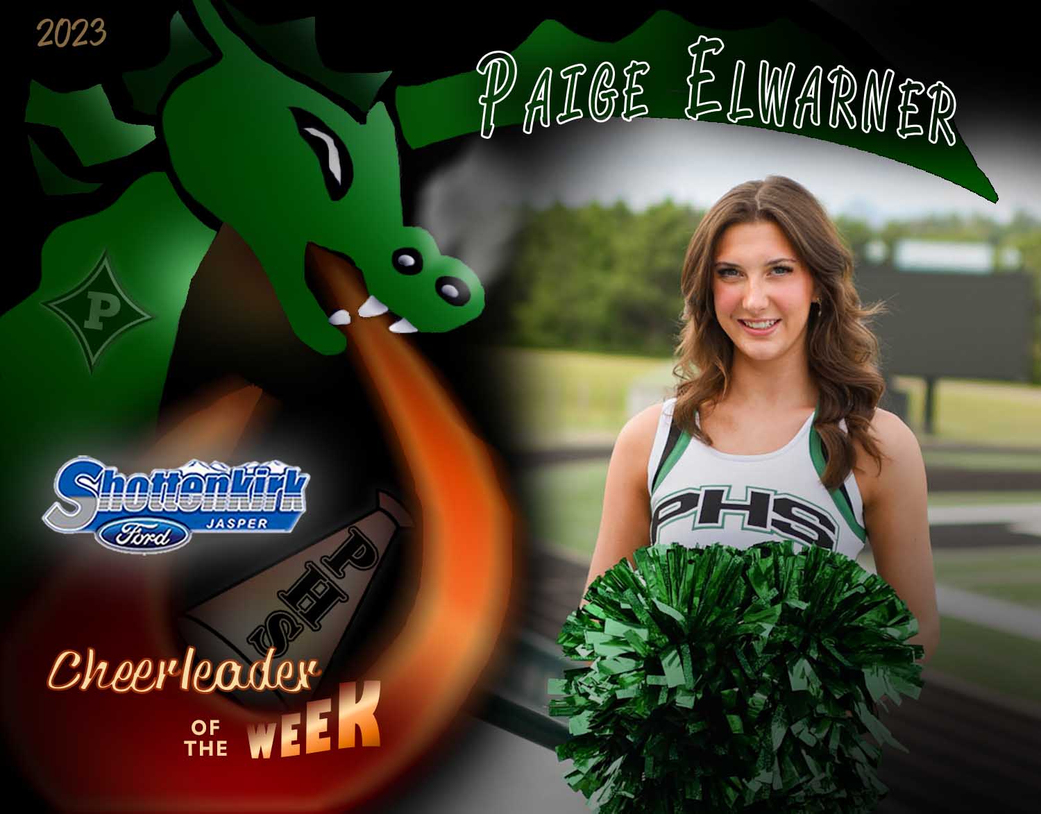 PHS Cheerleader of the Week #2 - Paige Elwarner