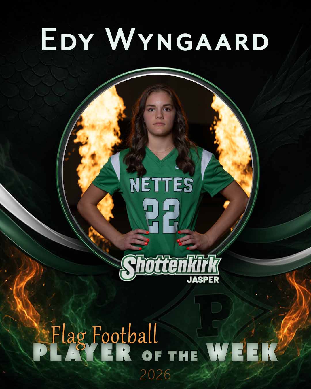 PHS Flag Football Player of the Week #3 - Edy Wyngaard