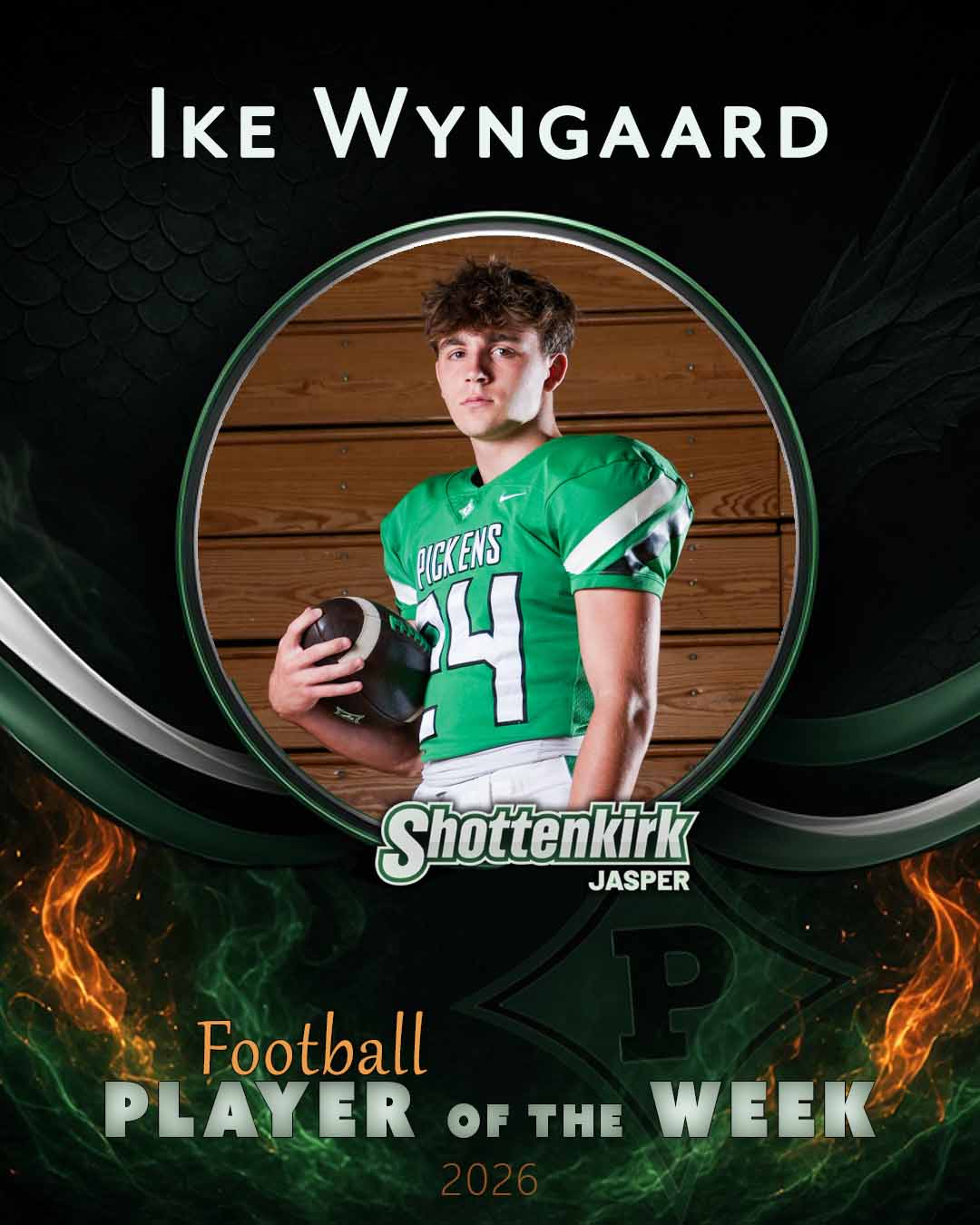 PHS Football Players of the Week #7 - Ike Wyngaard