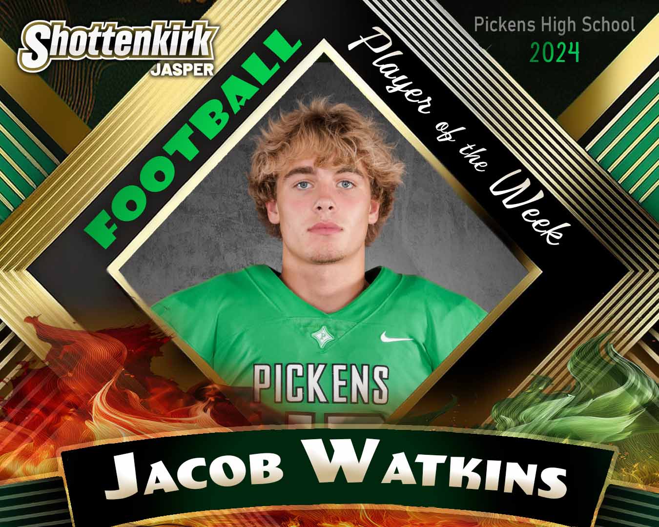 PHS Football Player of the Week #10 - Jacob Watkins