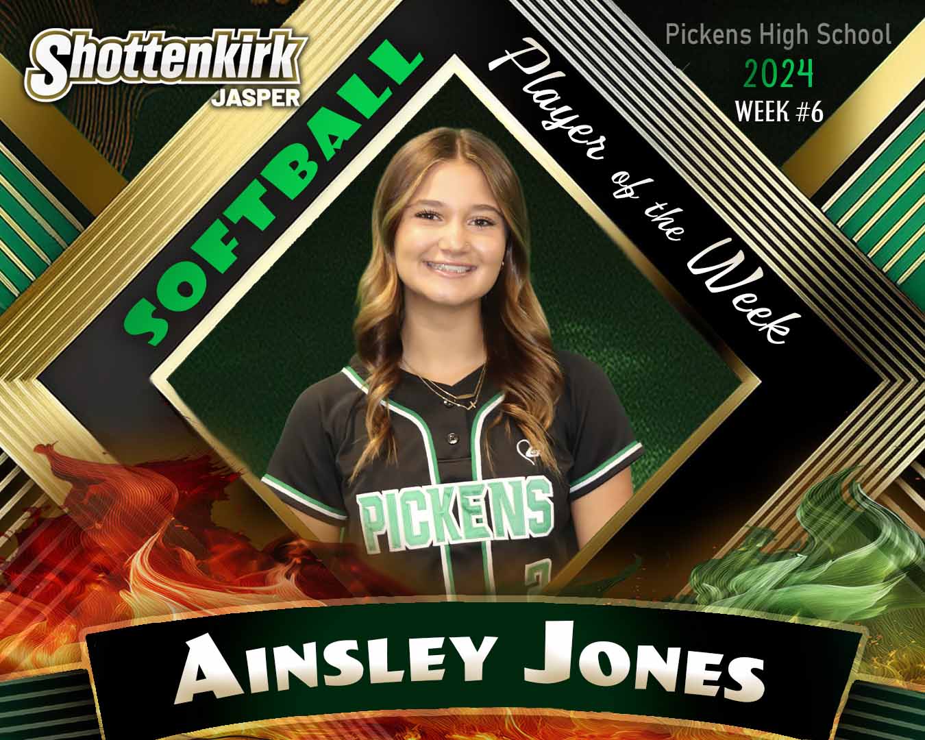 PHS Softball Player of the Week #6 - Ainsley Jones