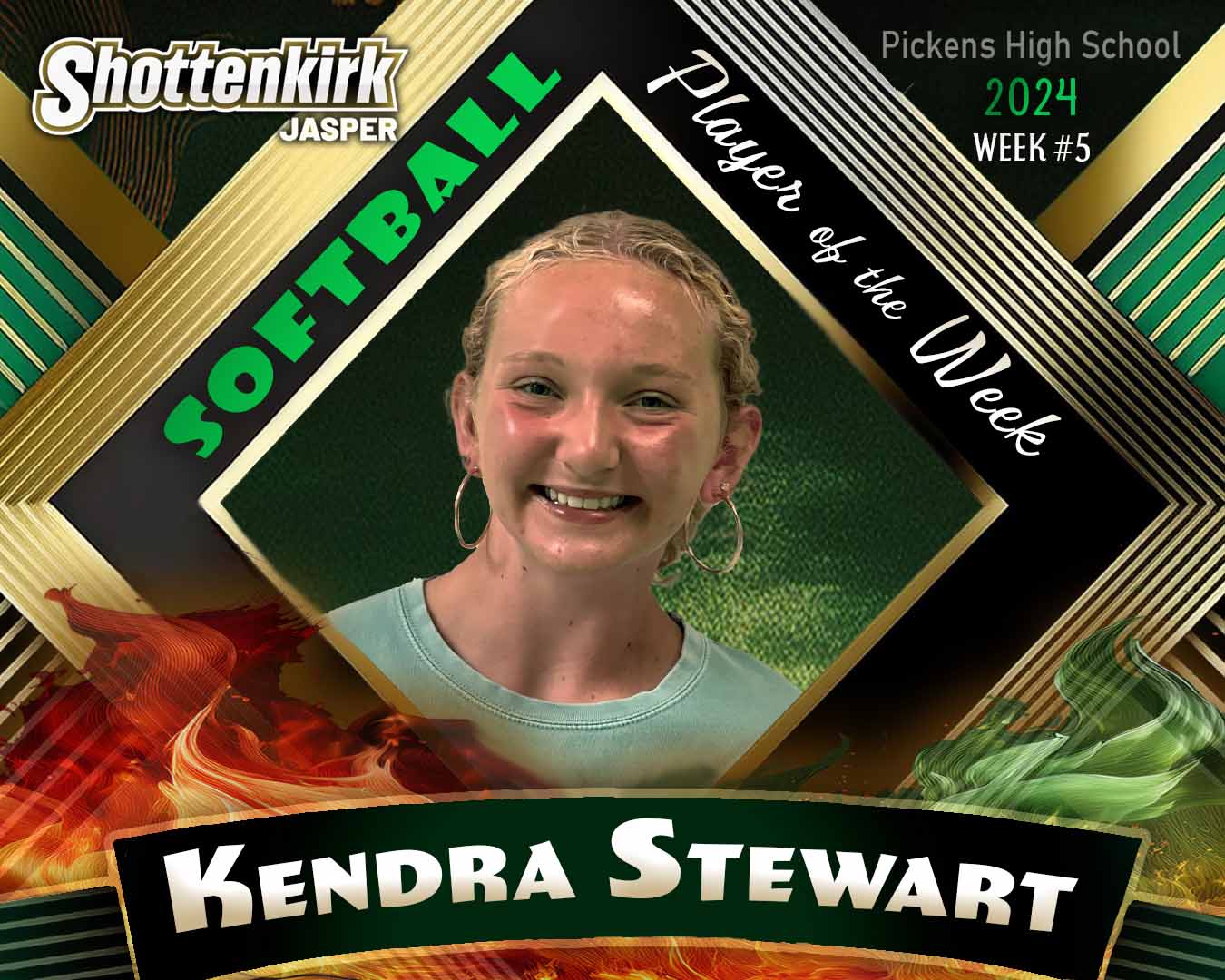 PHS Softball Player of the Week #5 - Kendra Stewart