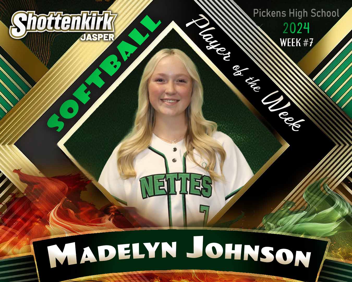 PHS Softball Player of the Week #7 - Madelyn Johnson