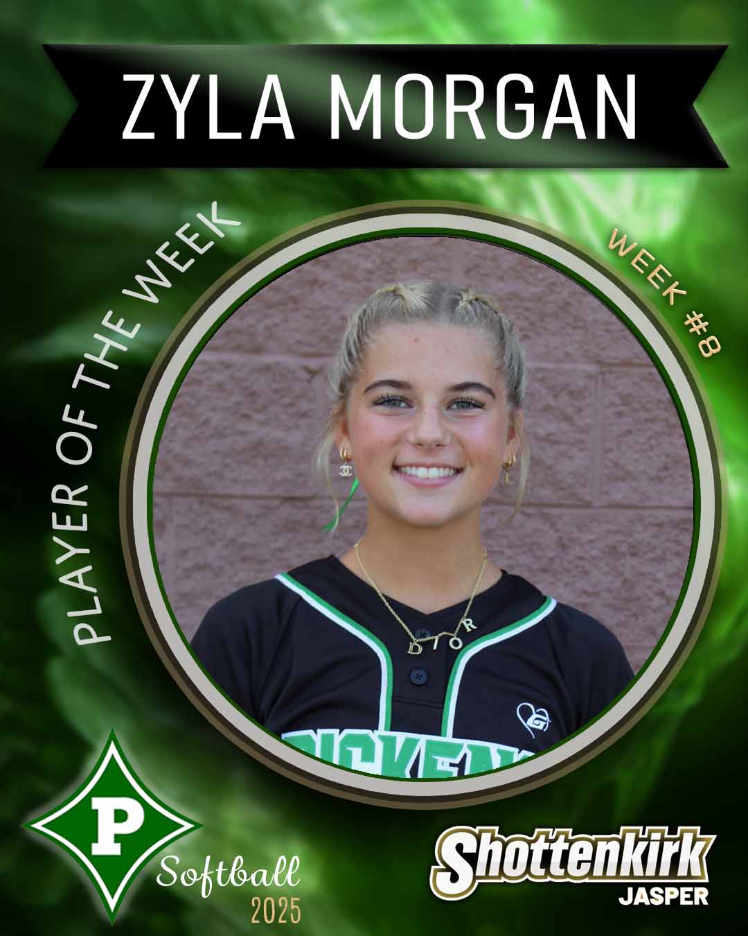 Zyla Morgan PHS Softball Player of the Week #8