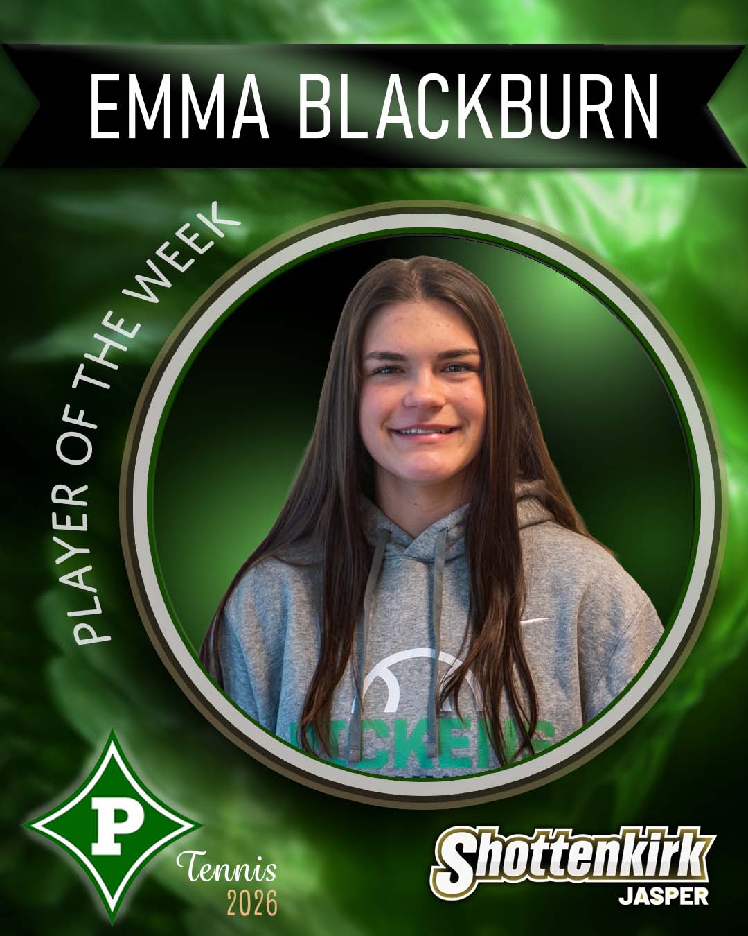 Emma Blackburn PHS Girls Tennis Player of the Week #3