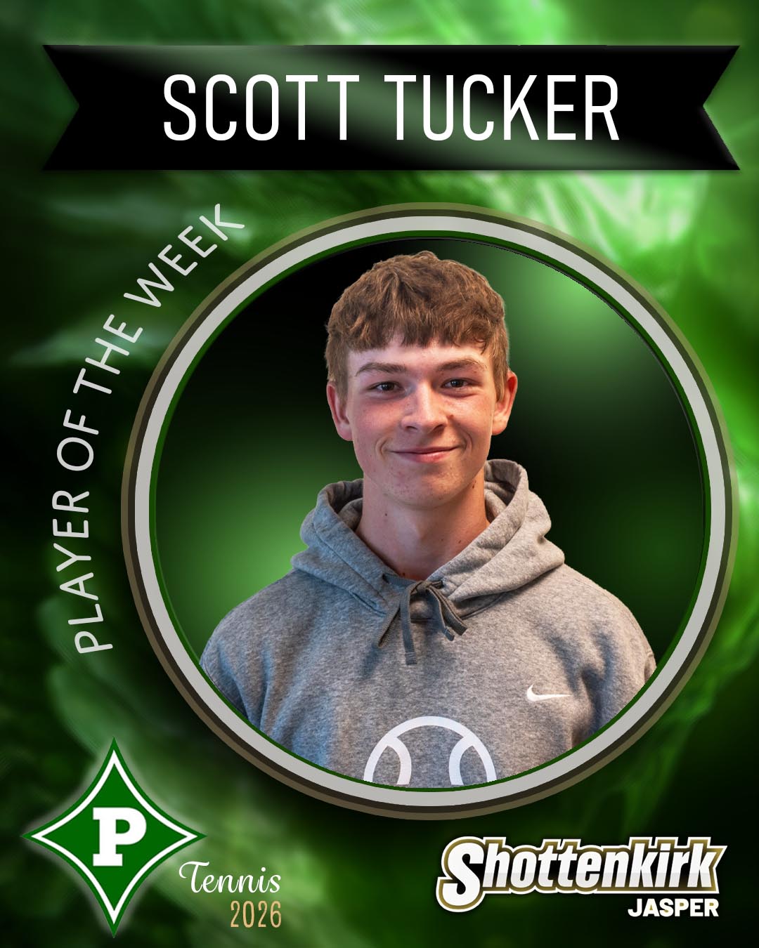 Scott Tucker PHS Boys Tennis Player of the Week #1