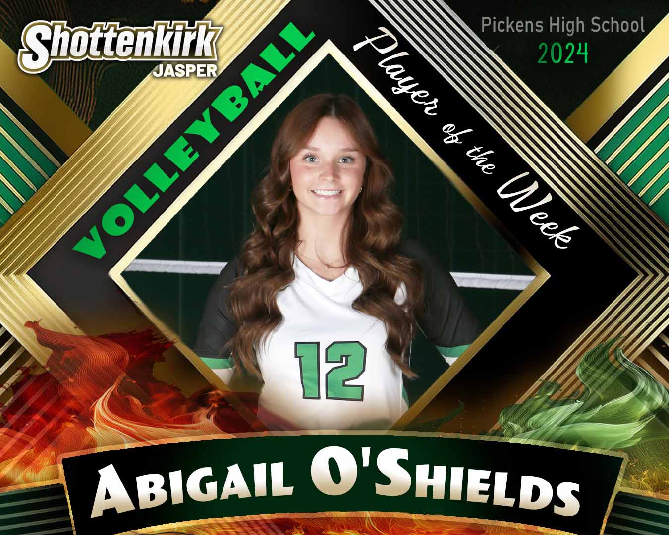 PHS Volleyball Player of the Week #7 - Abigail O'Shields