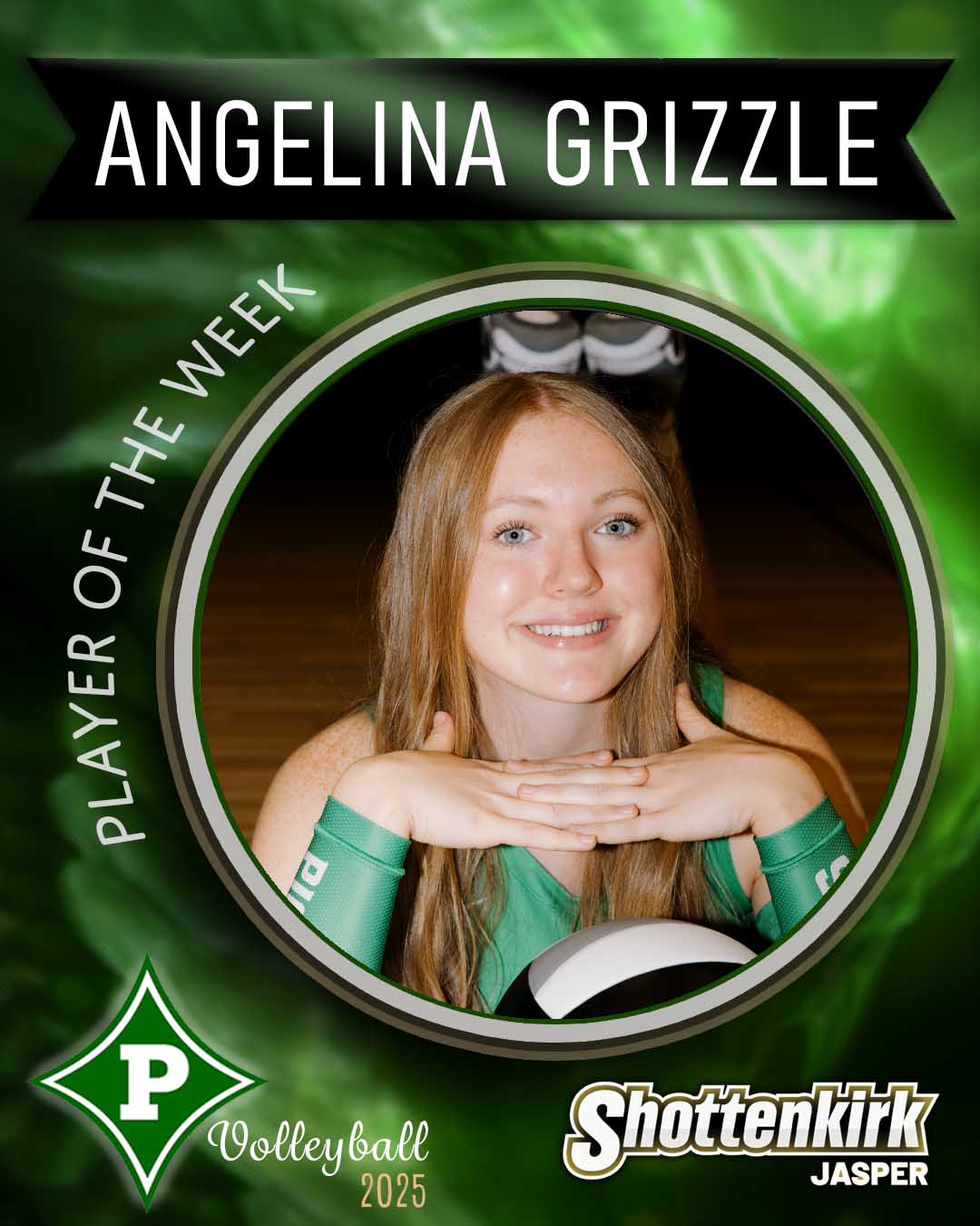 Angelina Grizzle PHS Volleyball Player of the Week #4