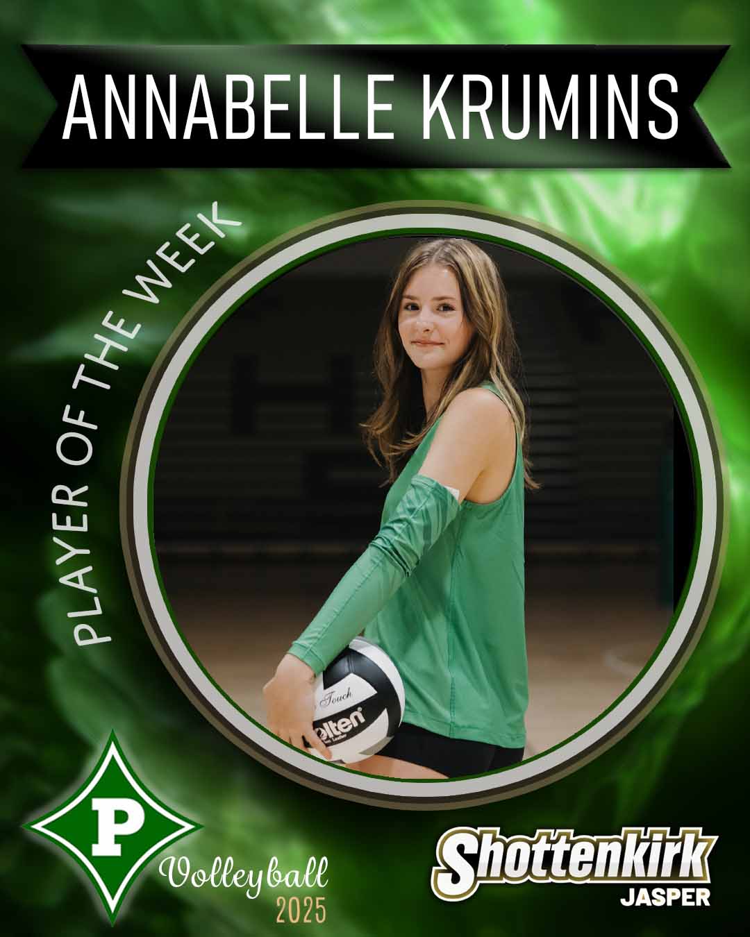 Annabell Krumins PHS Volleyball Player of the Week #6