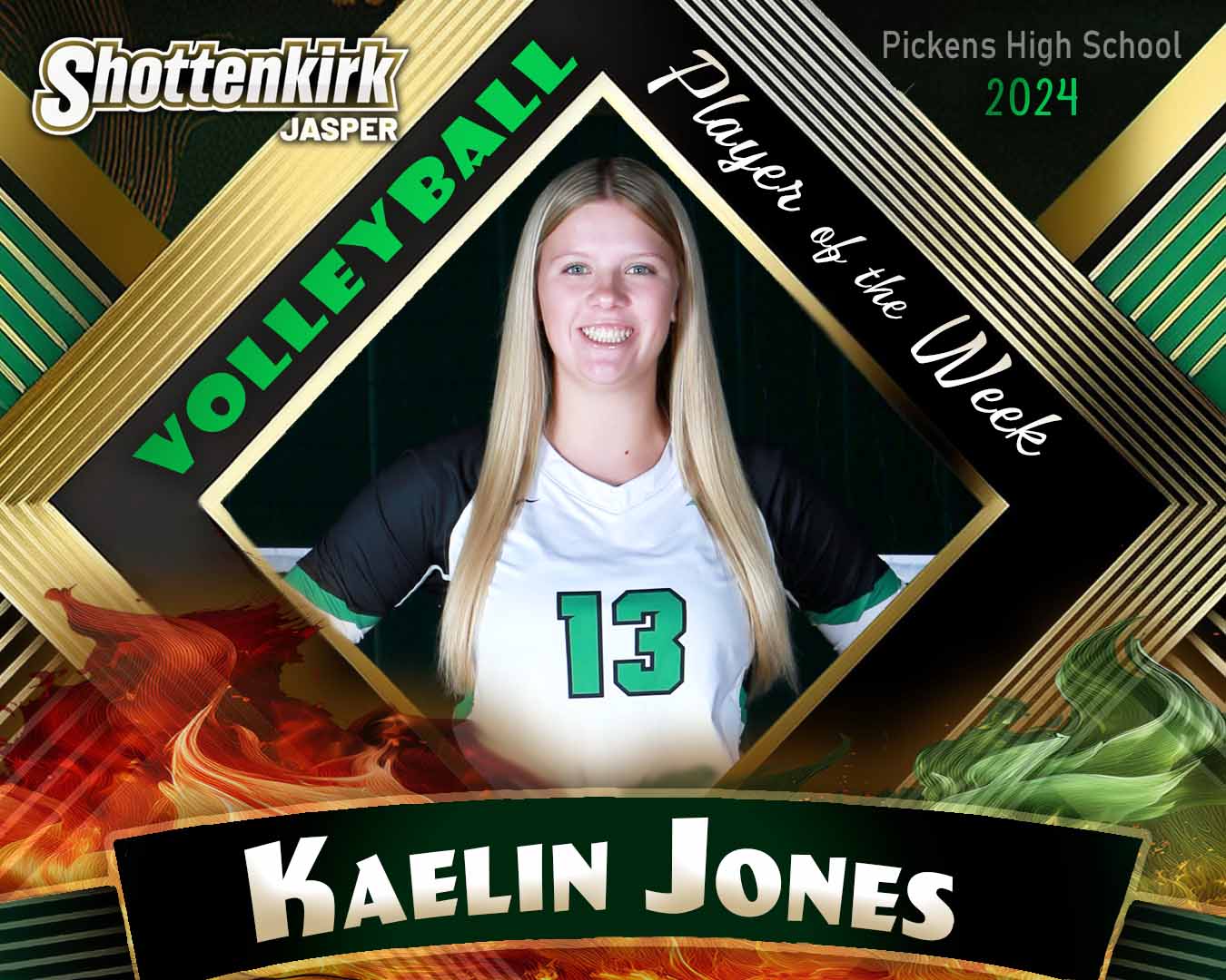 PHS Volleyball Player of the Week #8 - Kaelin Jones