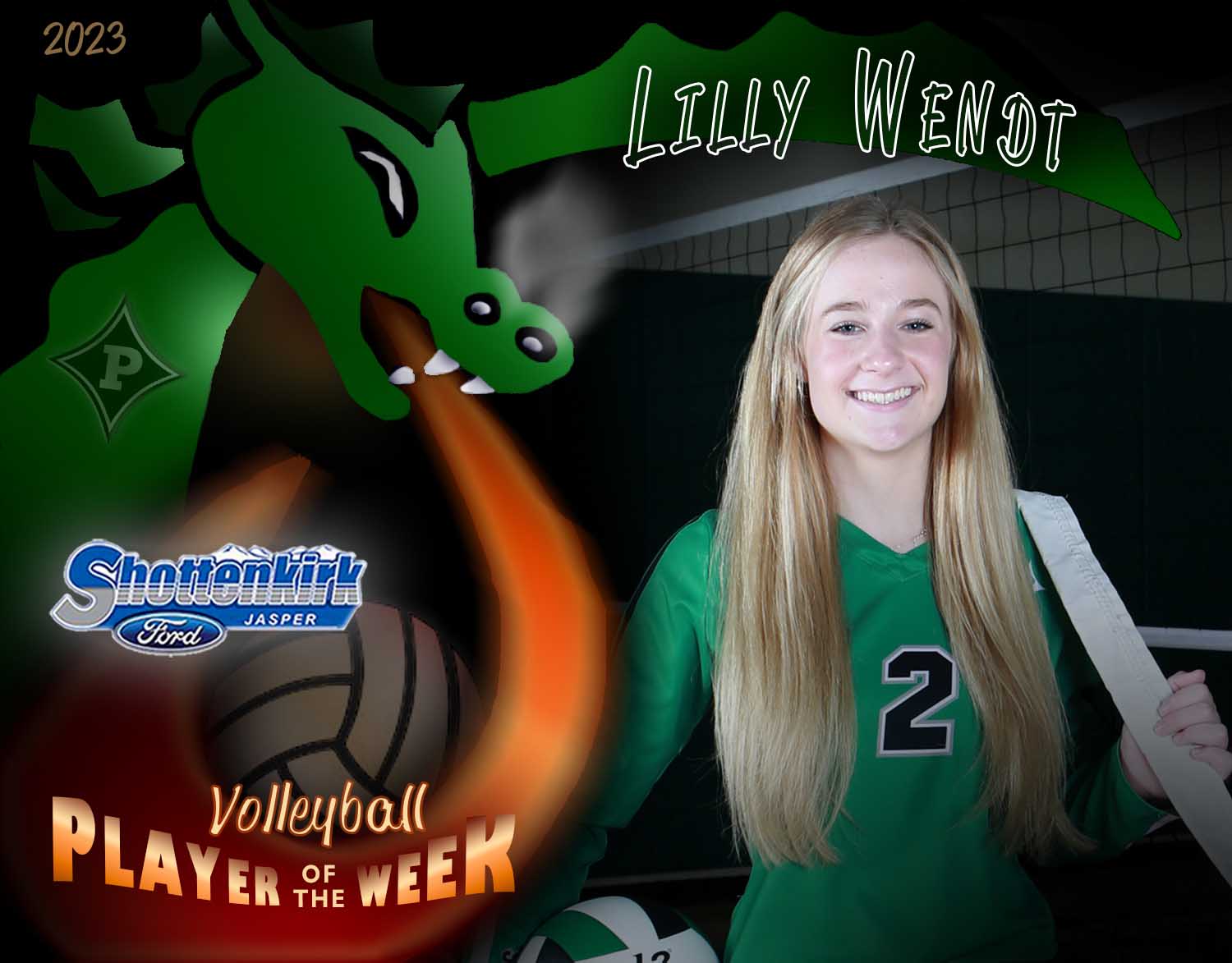 PHS Volleyball Player of the Week #1 - Lilly Wendt
