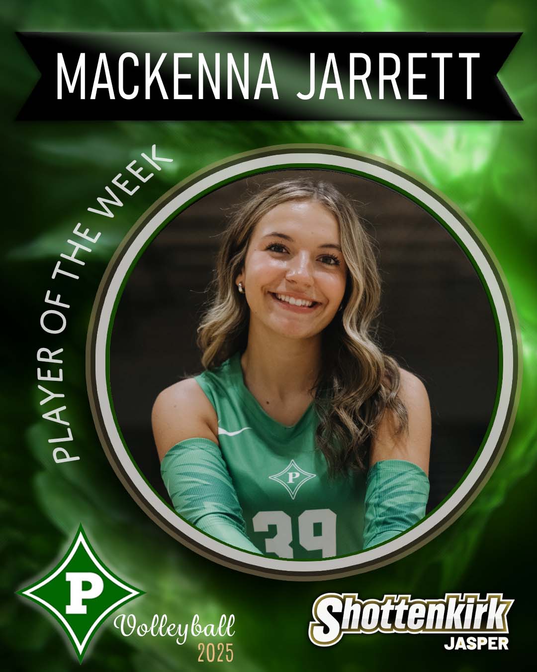 MacKenna Jarrett PHS Volleyball Player of the Week #2