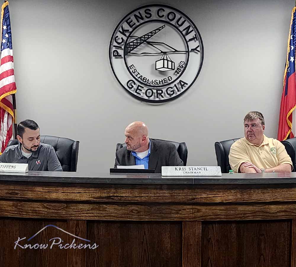 Pickens Board of Commissioners Called Meeting