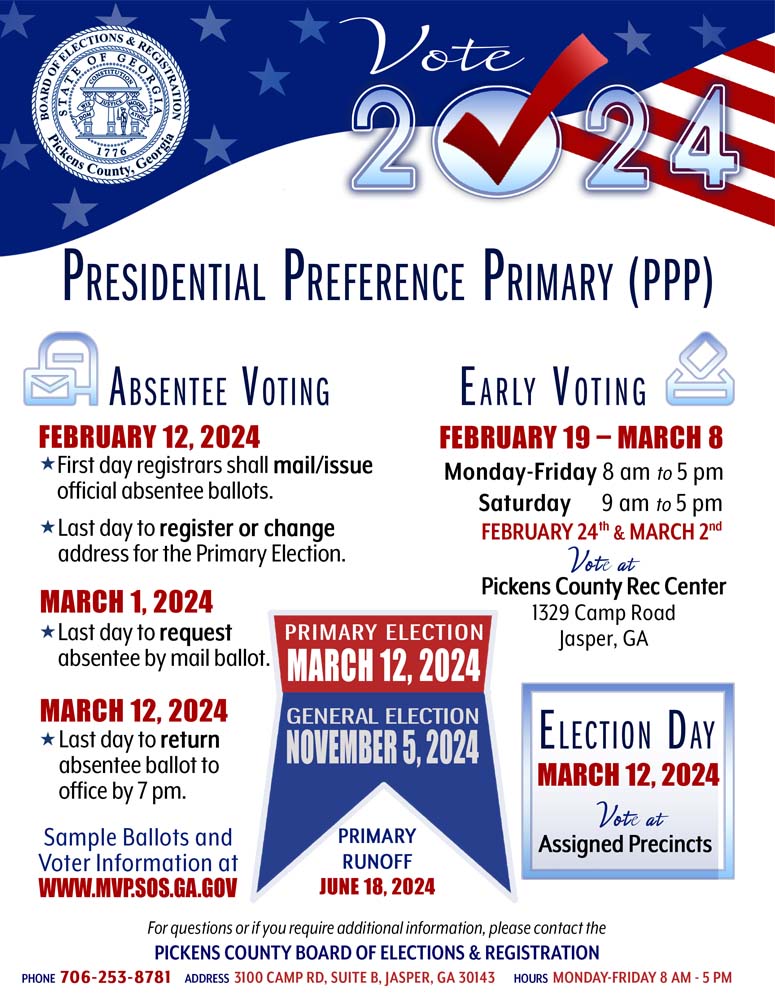 Presidential Preference Primary Early Voting