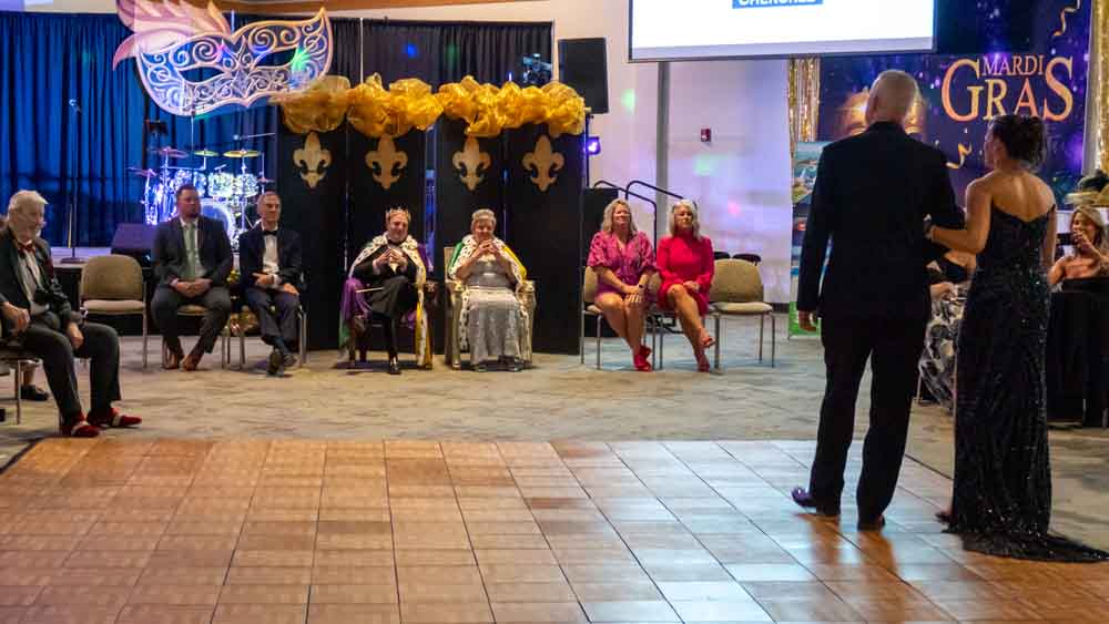 Mardi Gras in the Mountains Coronation Ceremony - David Simmons and Karrie Poole from Pickens County crowned King and Queen