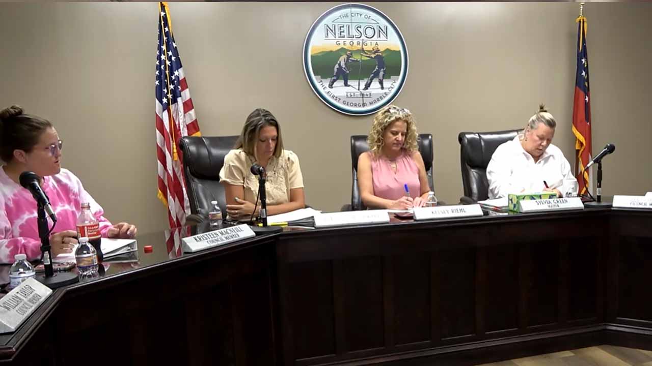 Nelson City Council Called Meeting Cherokee Millage Rate July 24, 2025