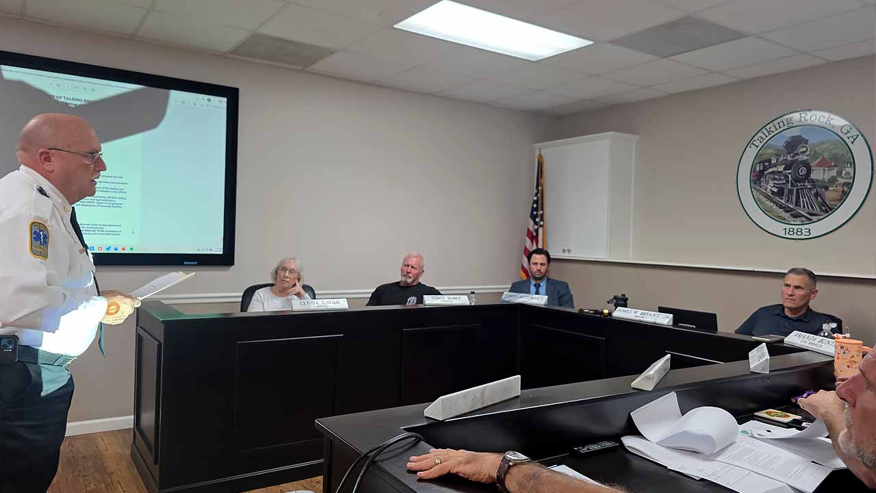 Town of Talking Rock Council September 3, 2026